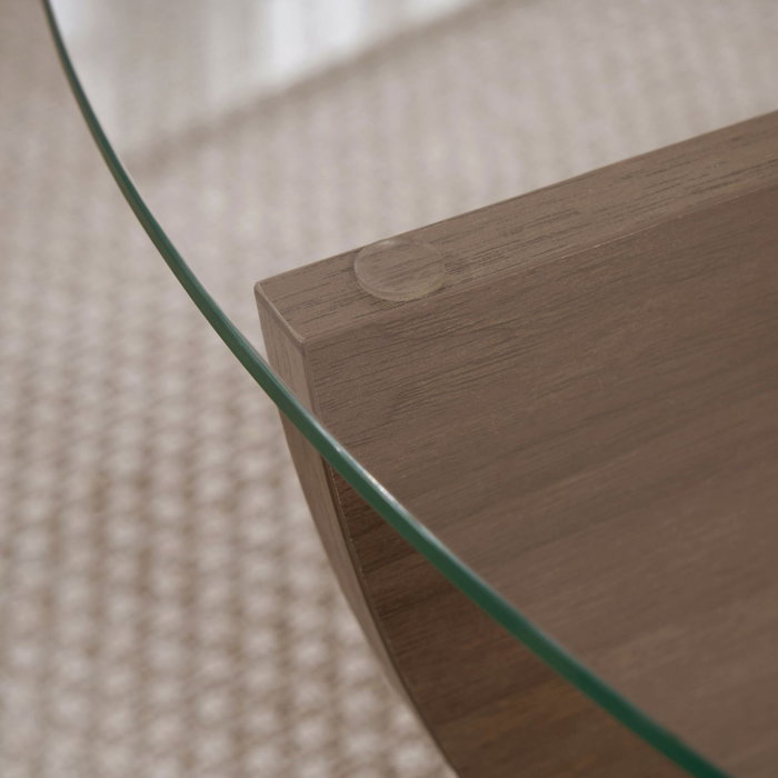 Hanah Home Liya - Venezia Walnut Mesa de Café